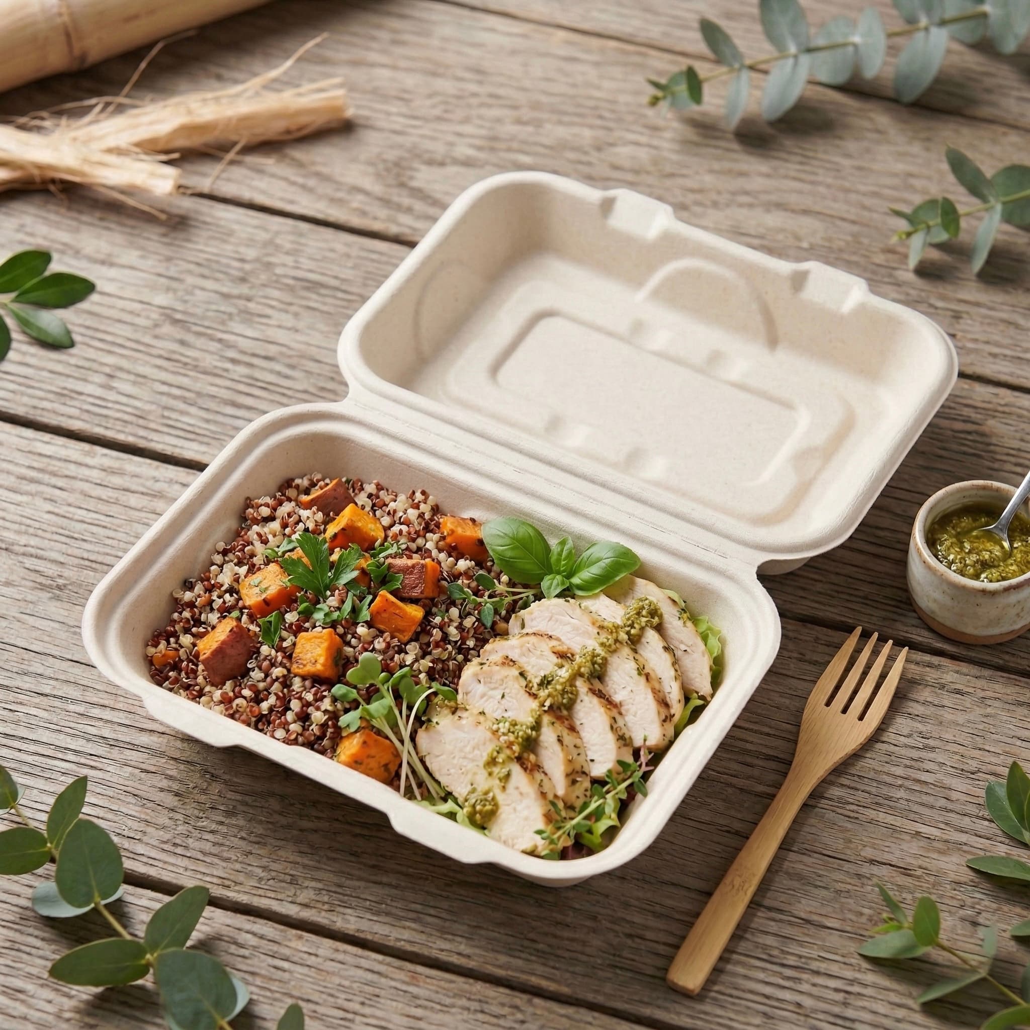 9 x 6 Plain Clamshell view 2