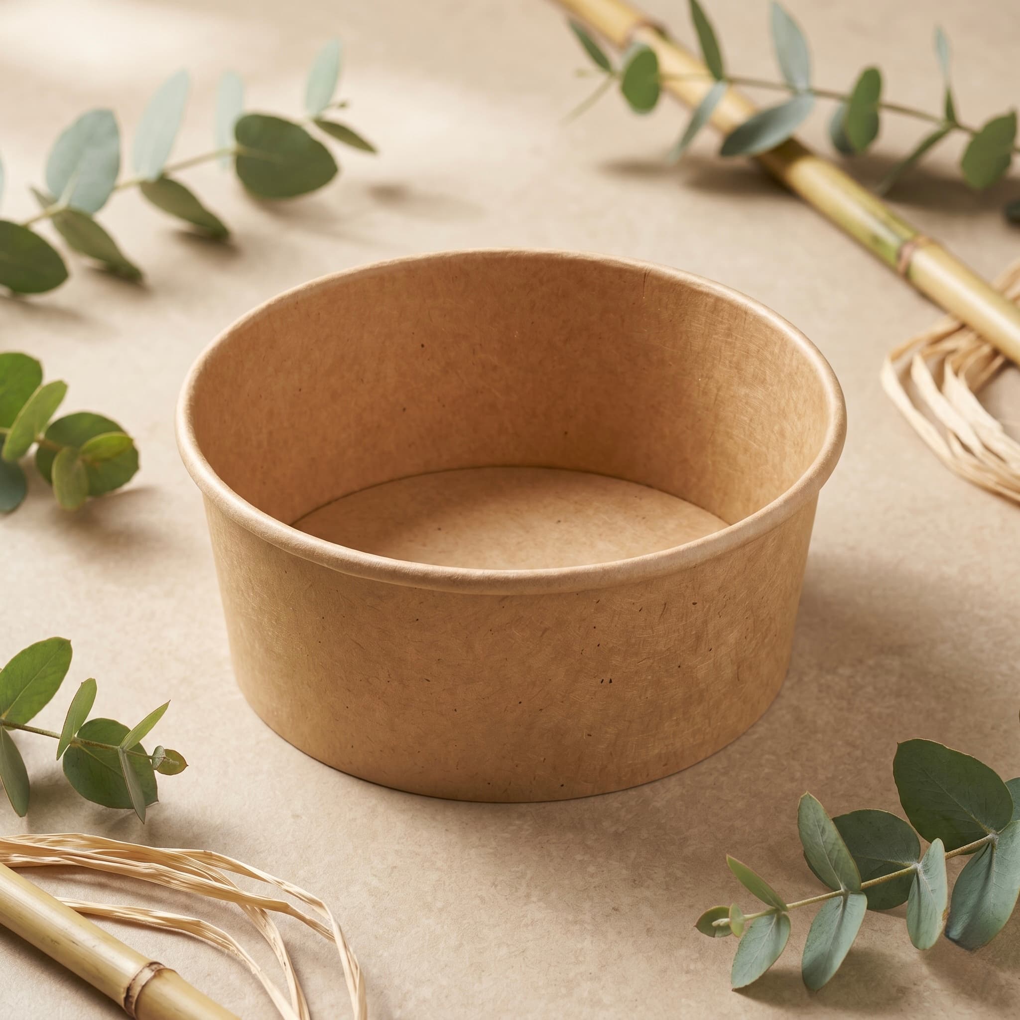 1000 ml Kraft Paper Salad Bowl view 2