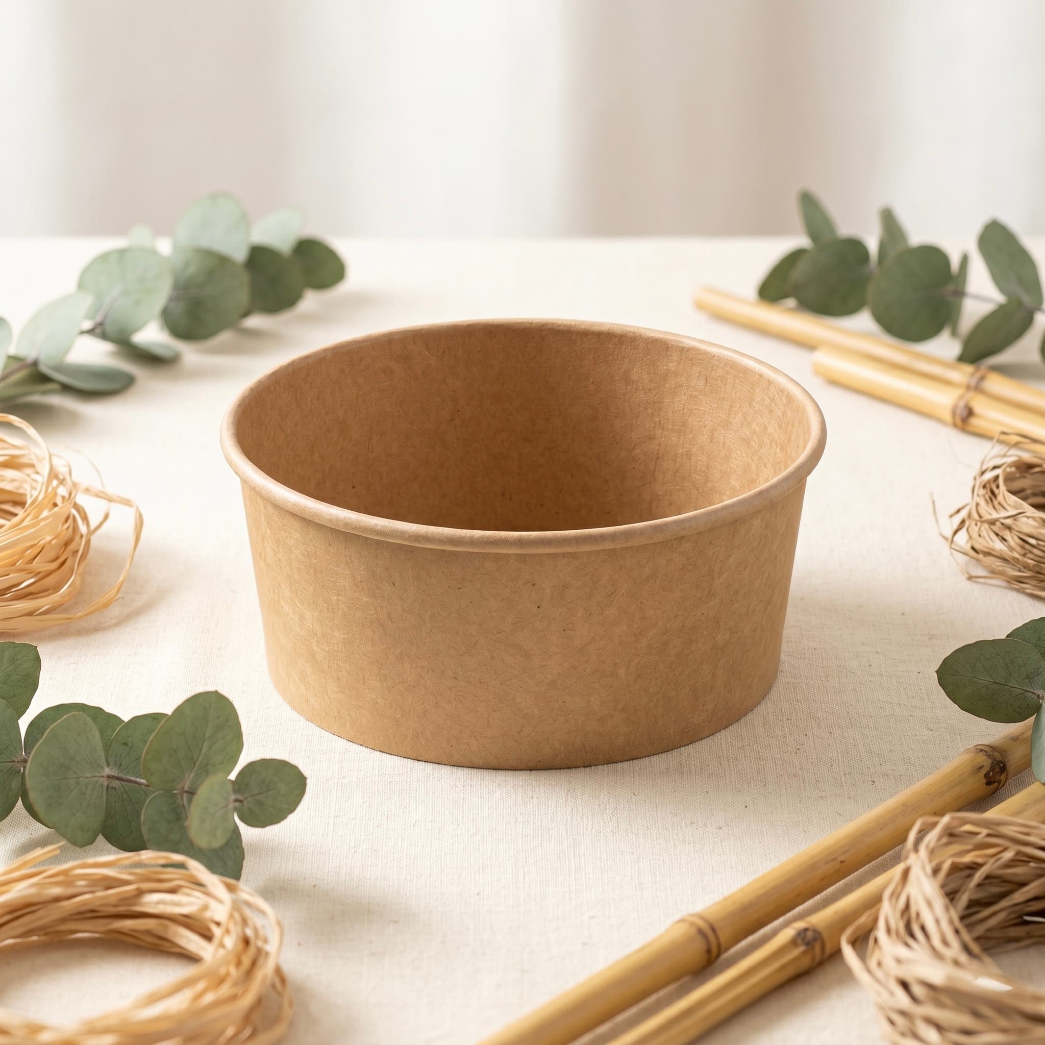 750 ml Kraft Paper Salad Bowl view 2
