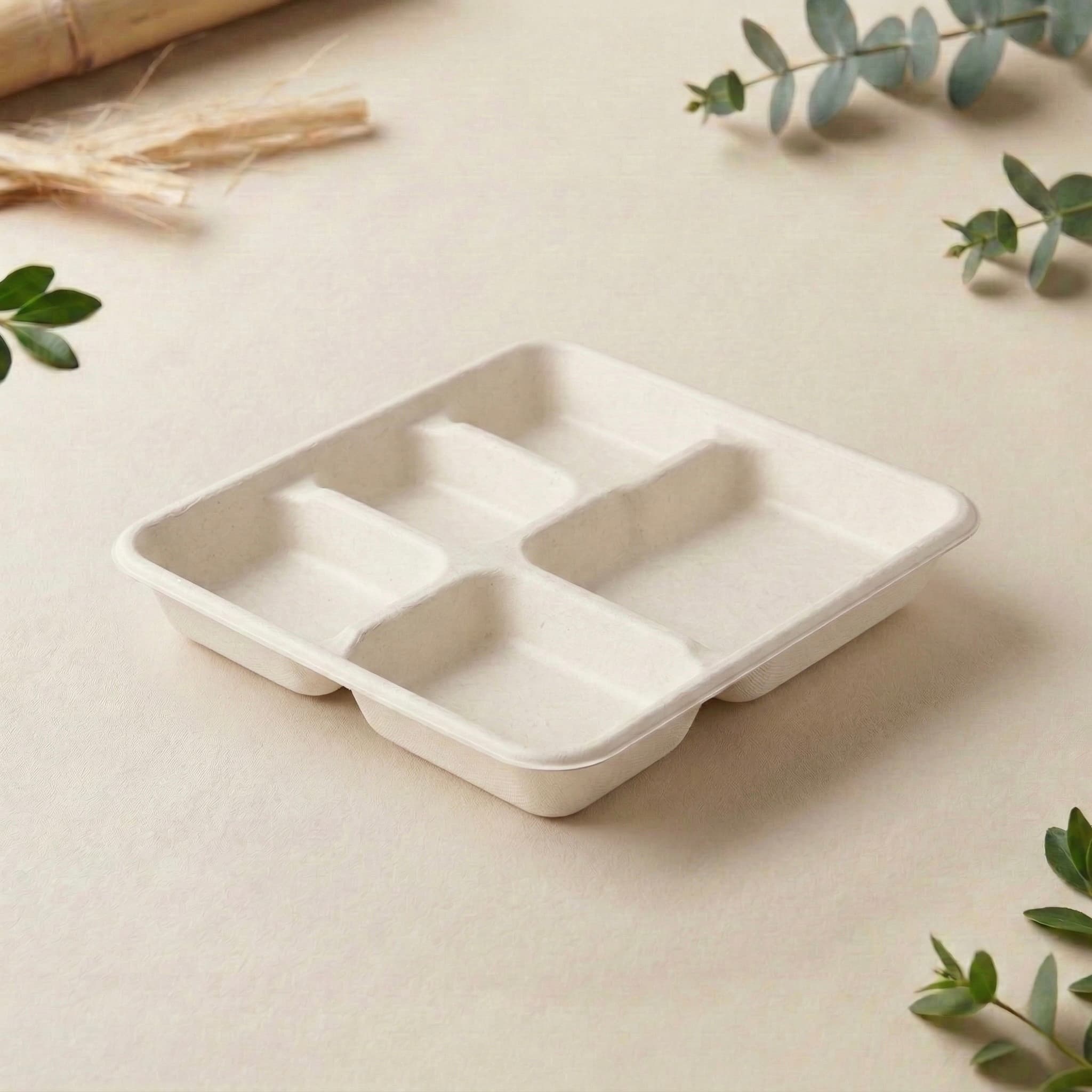 5 Compartment Meal Tray view 0